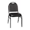 Flash Furniture Black Vinyl Stack Chair with Black Metal Frame NG-ZG10006-BK-BK-GG - alternate 9